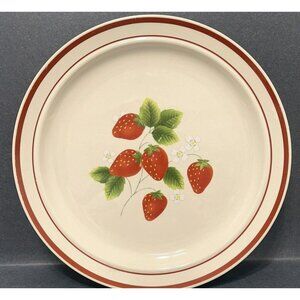 Platter Cake Plate Strawberries Fujistone Berries 8493 Strawberry Large 12 Inch